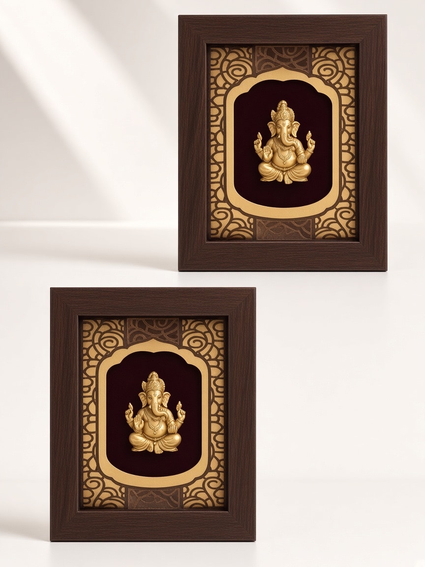 24kt gold leaf artwork of Bal Gopal