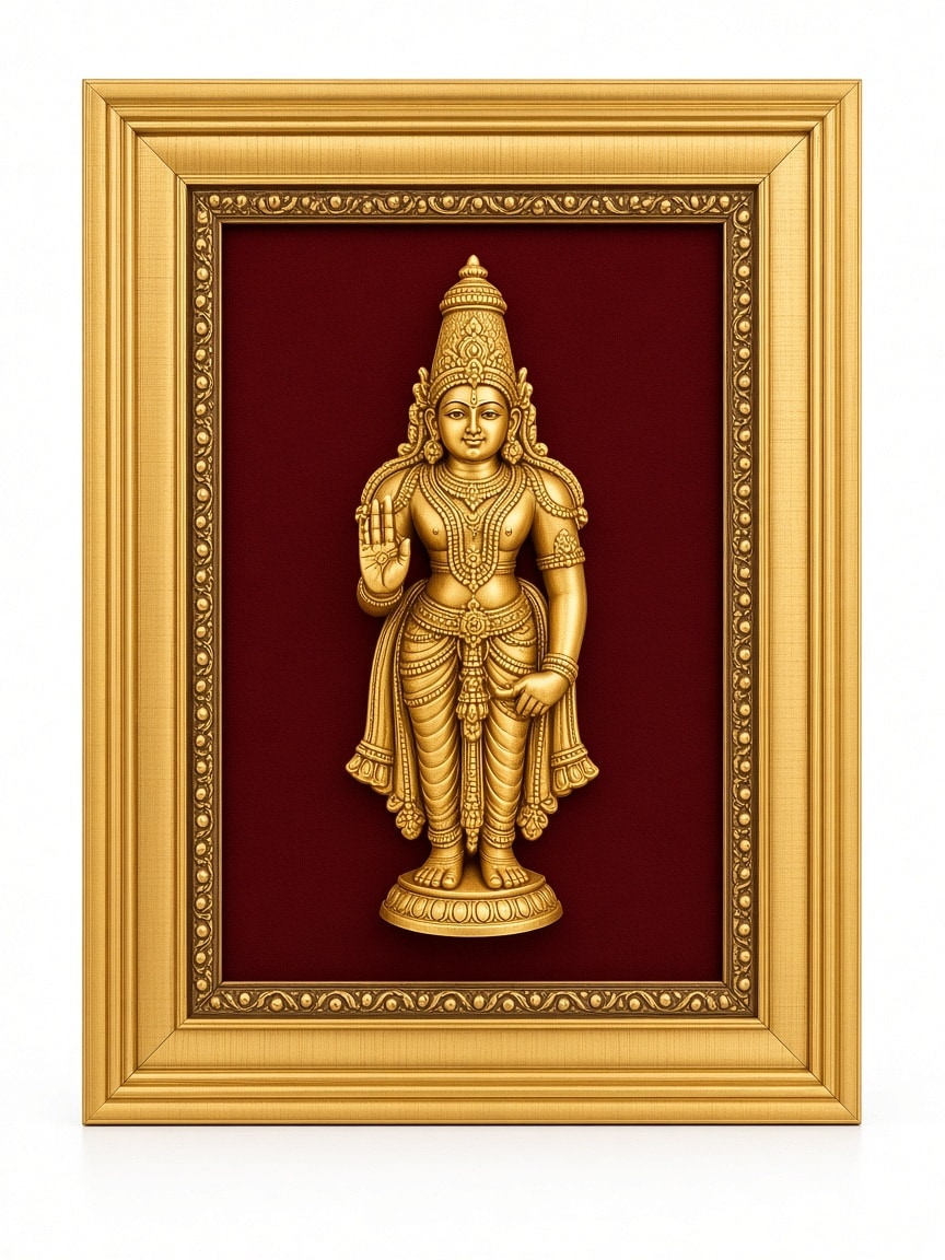 24kt gold leaf artwork of Balaji