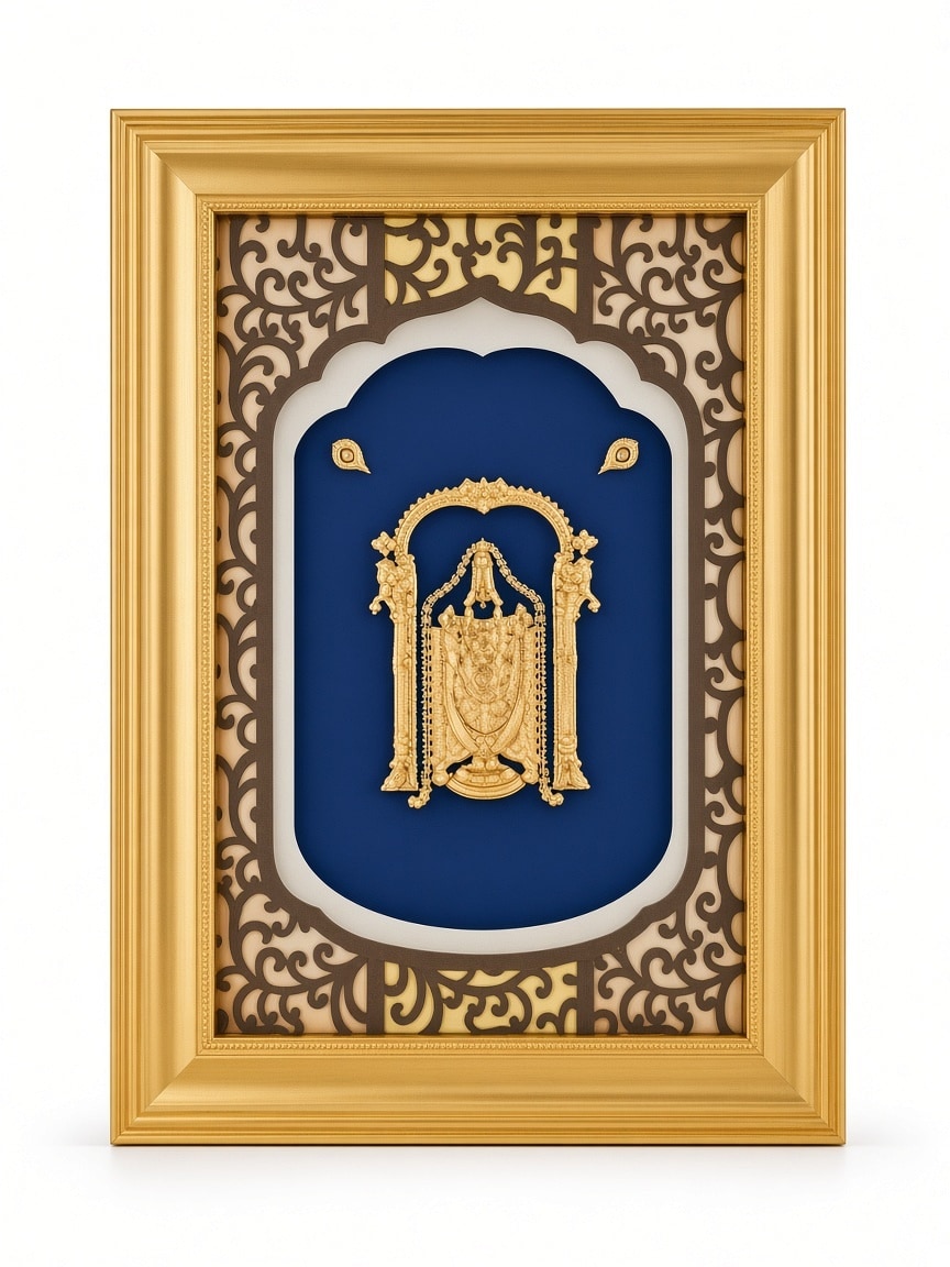 24kt gold leaf artwork of Balaji