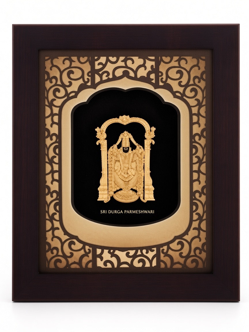 24kt gold leaf artwork of Balaji