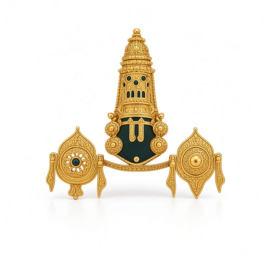 24kt gold leaf artwork of Balaji