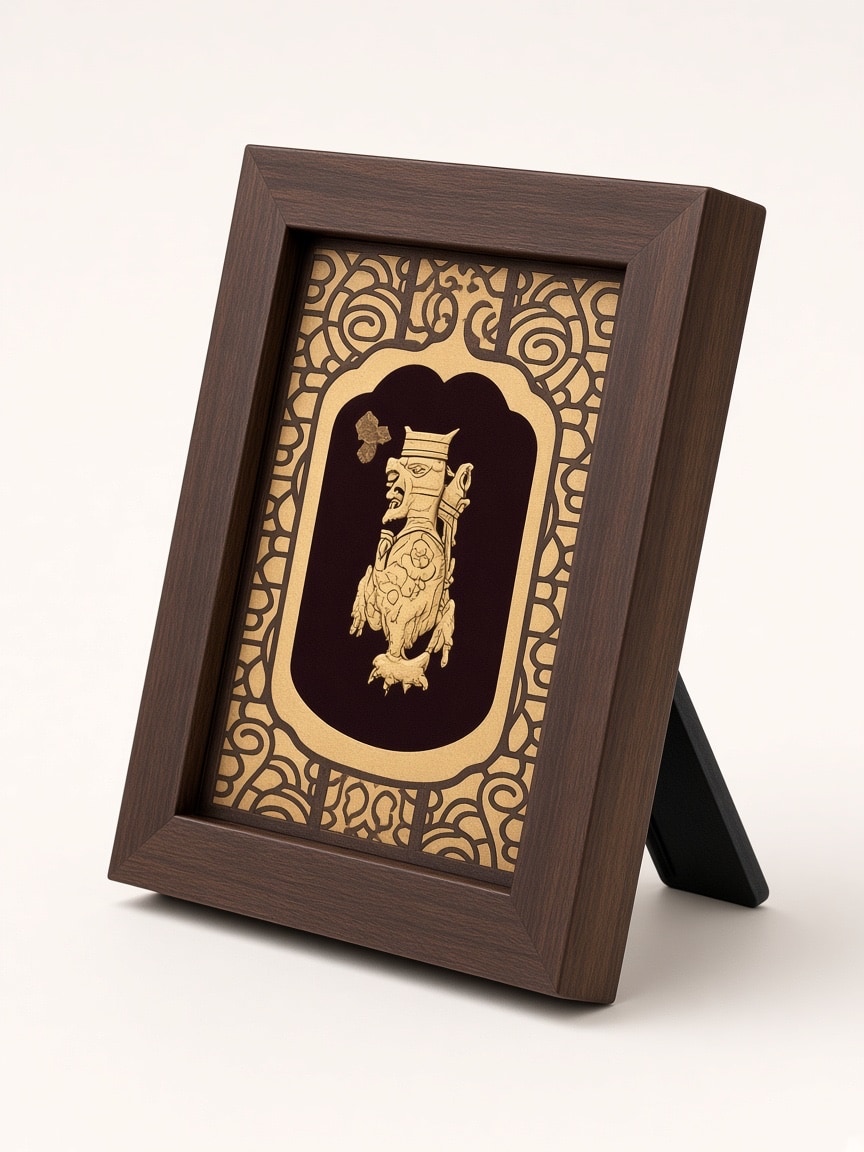 24kt gold leaf artwork of Balaji