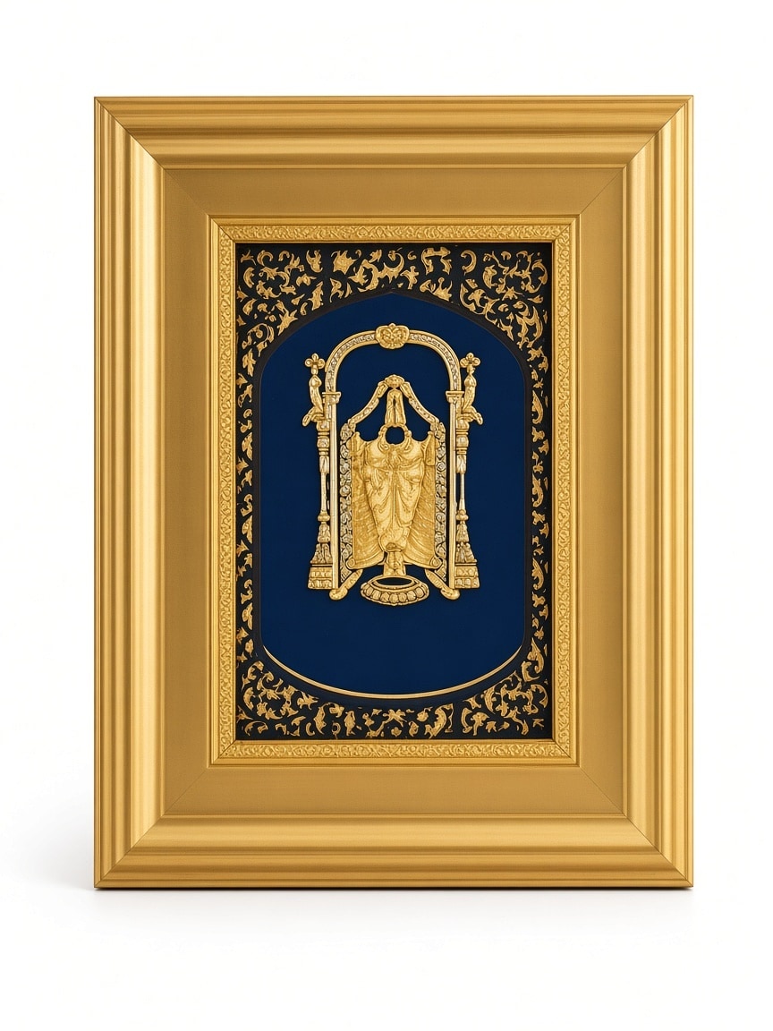 24kt gold leaf artwork of Balaji