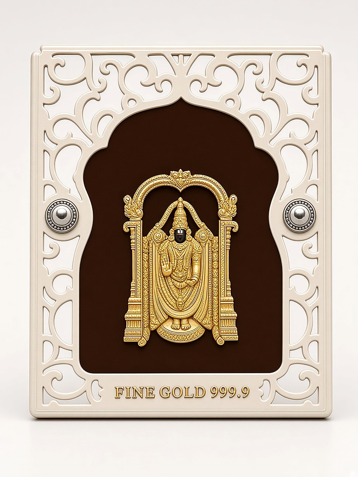 24kt gold leaf artwork of Balaji