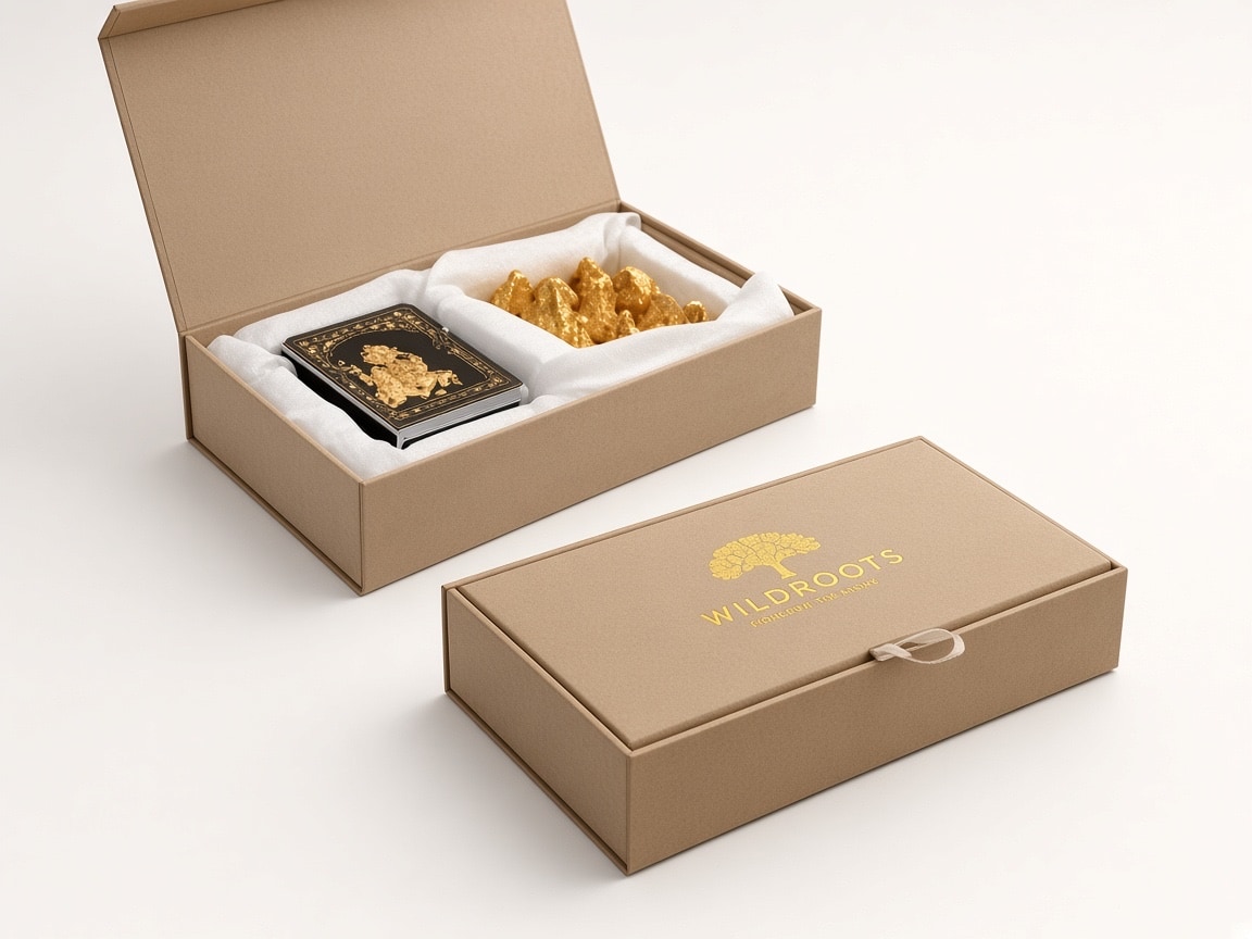 24kt gold leaf artwork of Gift Box