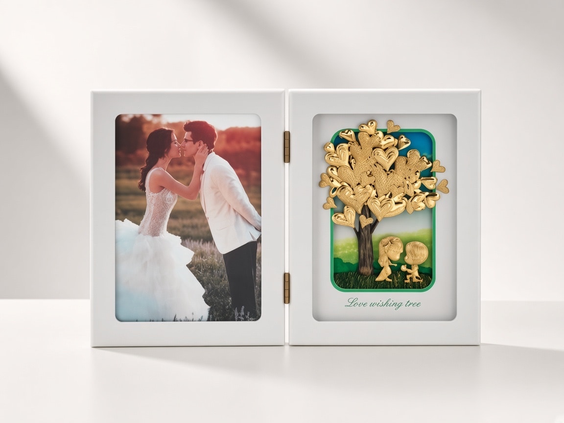24kt gold leaf artwork of Gold Photo Frame