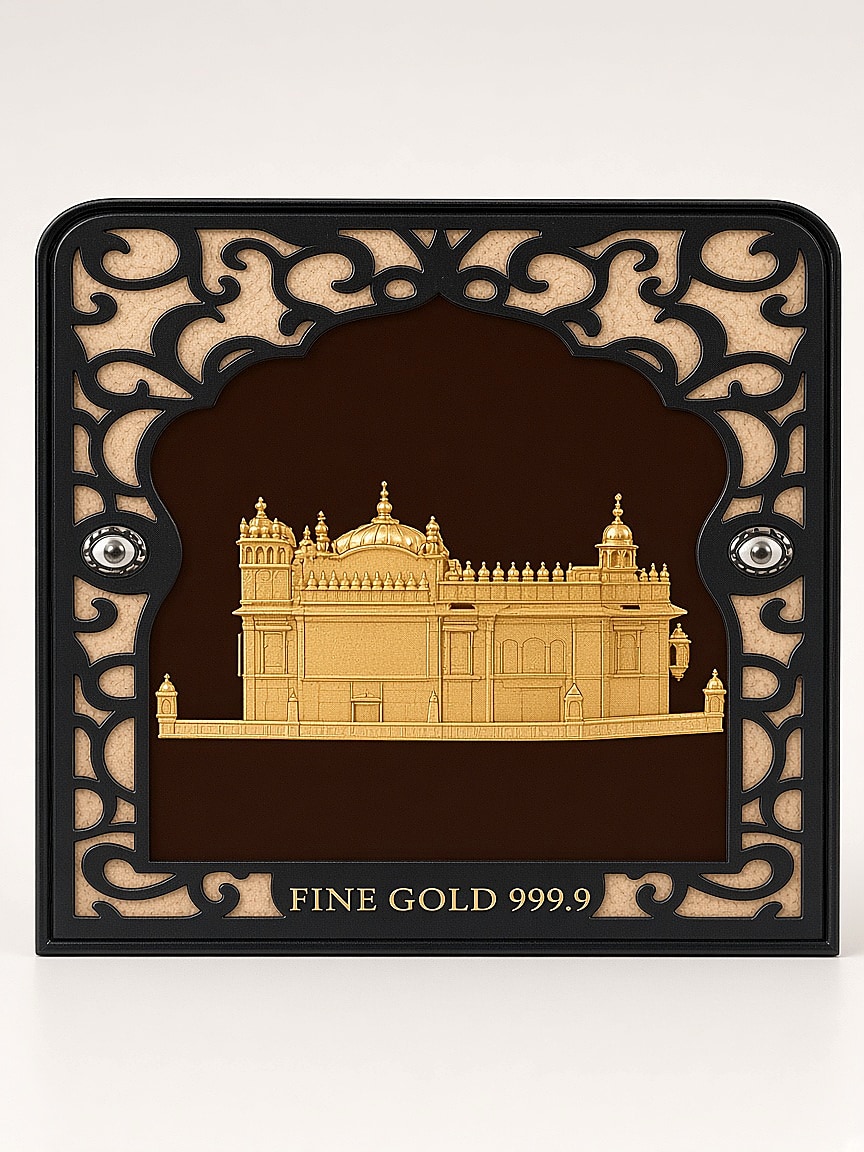 24kt gold leaf artwork of the Golden Temple