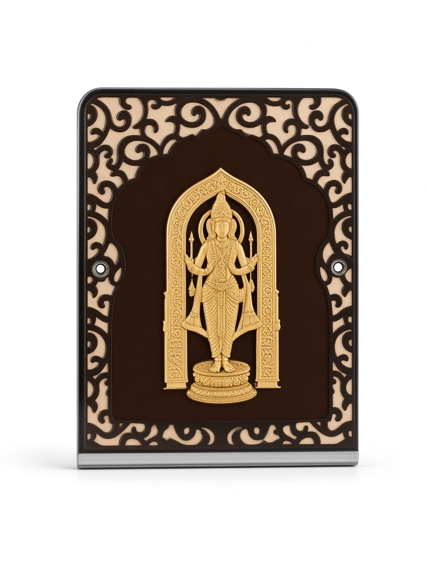 24kt gold leaf artwork of Laxmi Ji