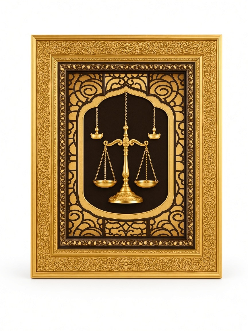 24kt gold leaf artwork of Laxmi Ji