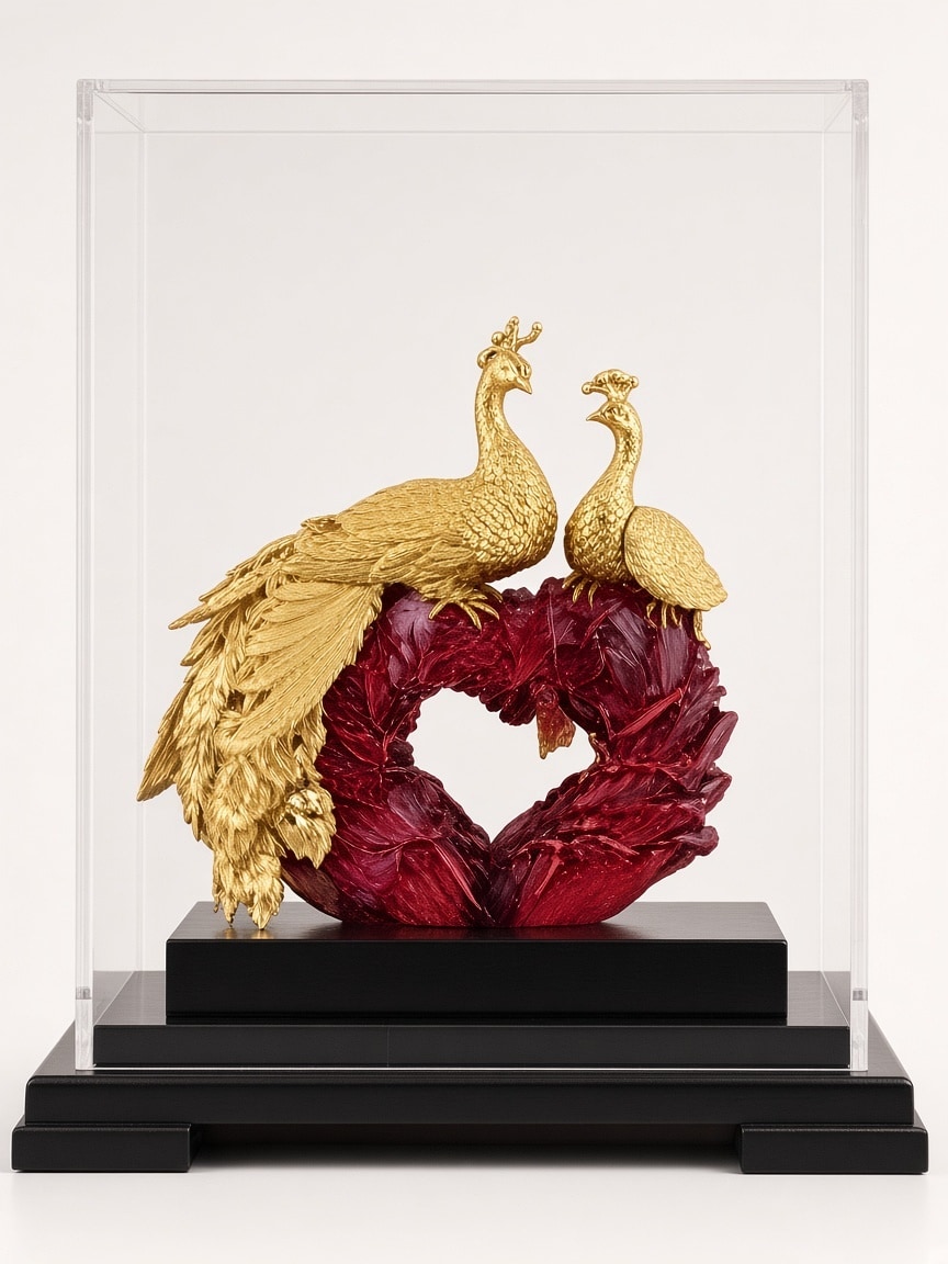 24kt gold leaf artwork of Majestic Duo