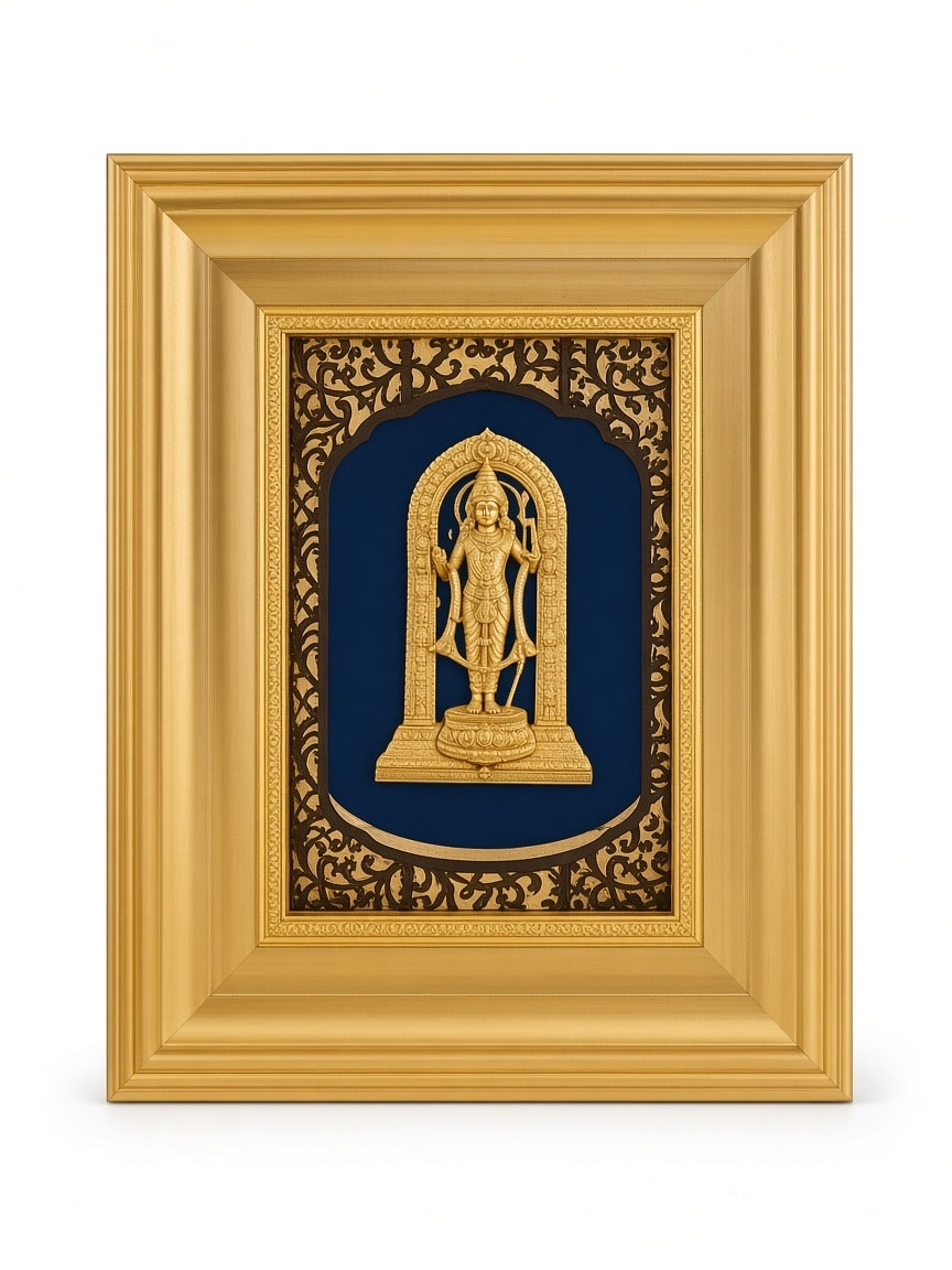 24kt gold leaf artwork of Murugan