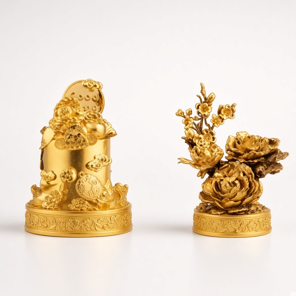 24kt gold leaf artwork of Petal Haven