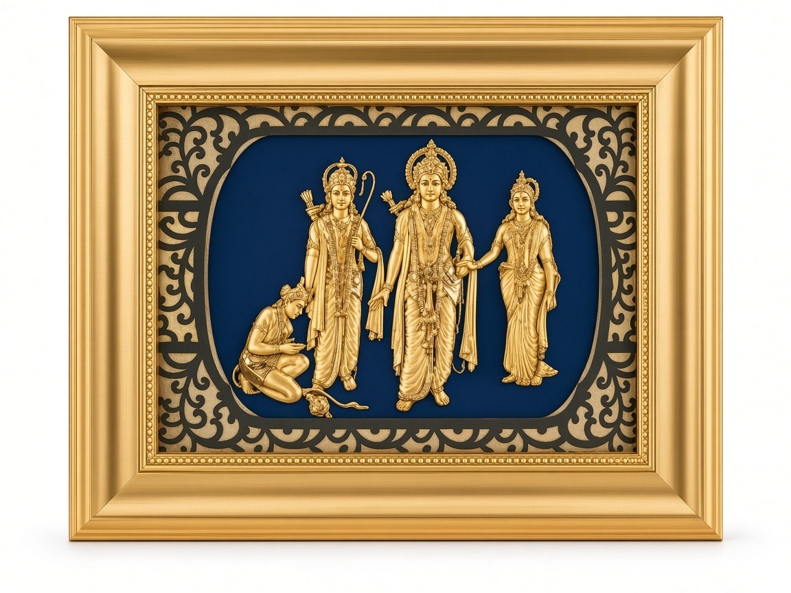 24kt gold leaf artwork of Ram Darbar