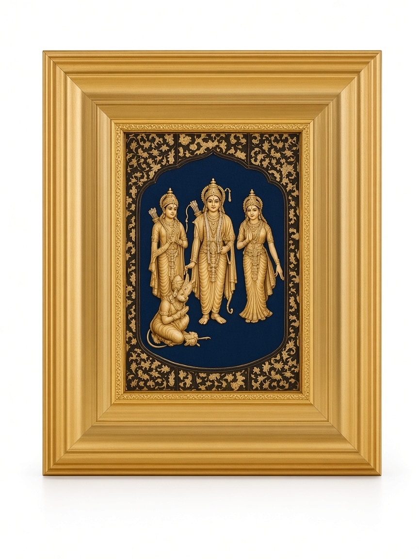 24kt gold leaf artwork of Ram Darbar