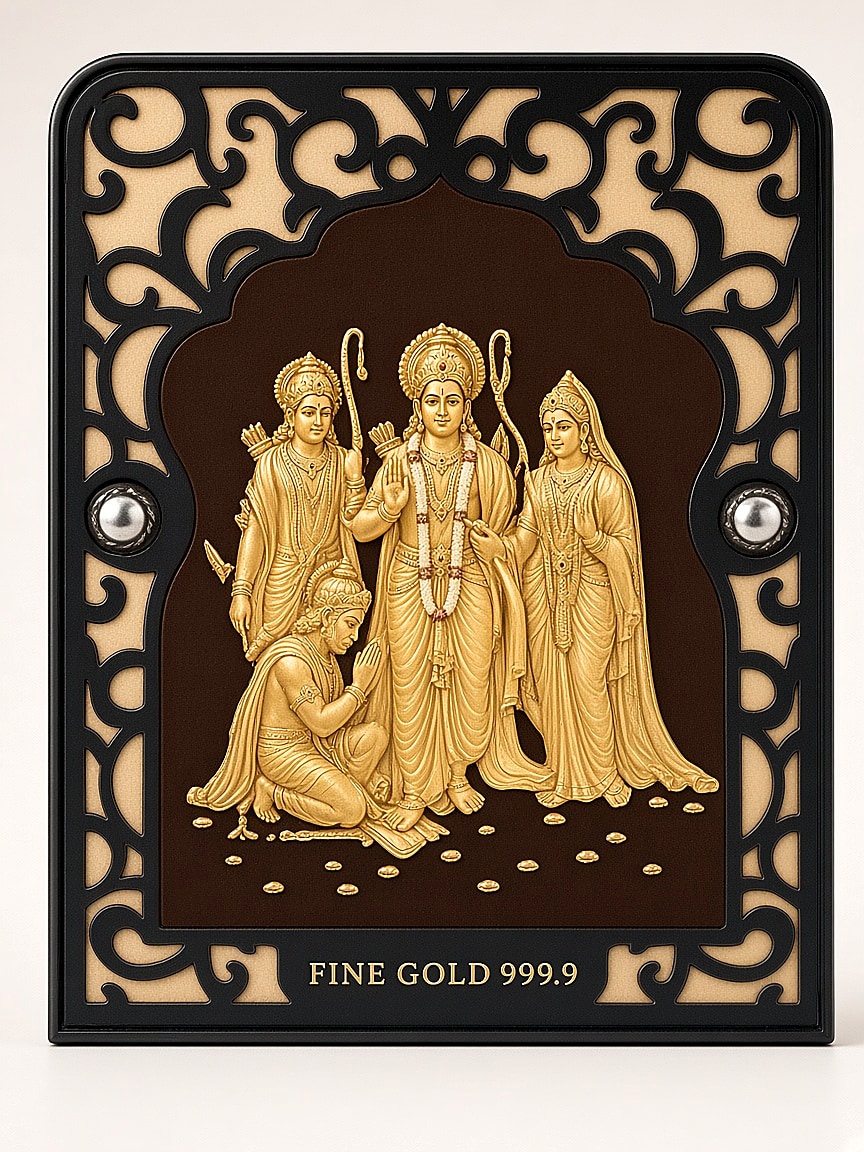 24kt gold leaf artwork of Ram Darbar