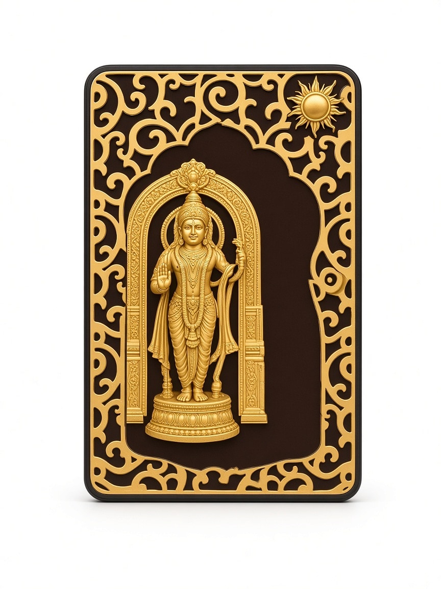 24kt gold leaf artwork of Ram Lalla
