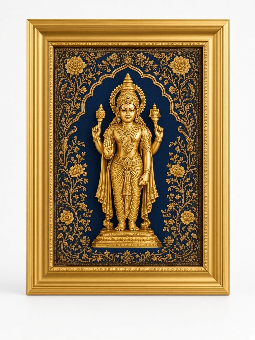 24kt gold leaf artwork of Ram Lalla