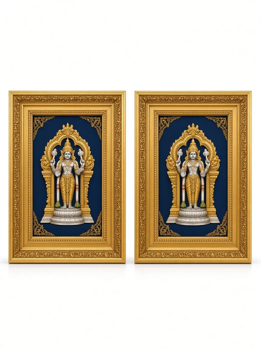 24kt gold leaf artwork of Sai Baba