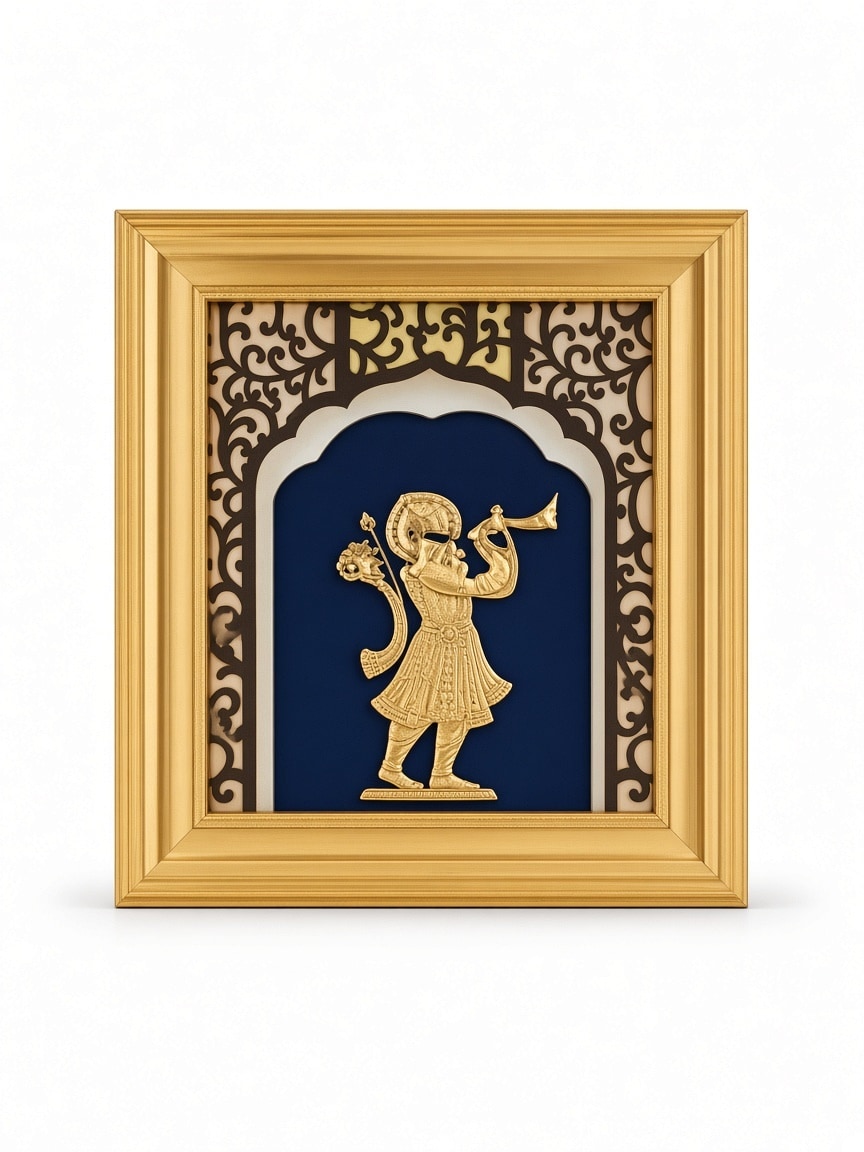 24kt gold leaf artwork of Shiv Parivar