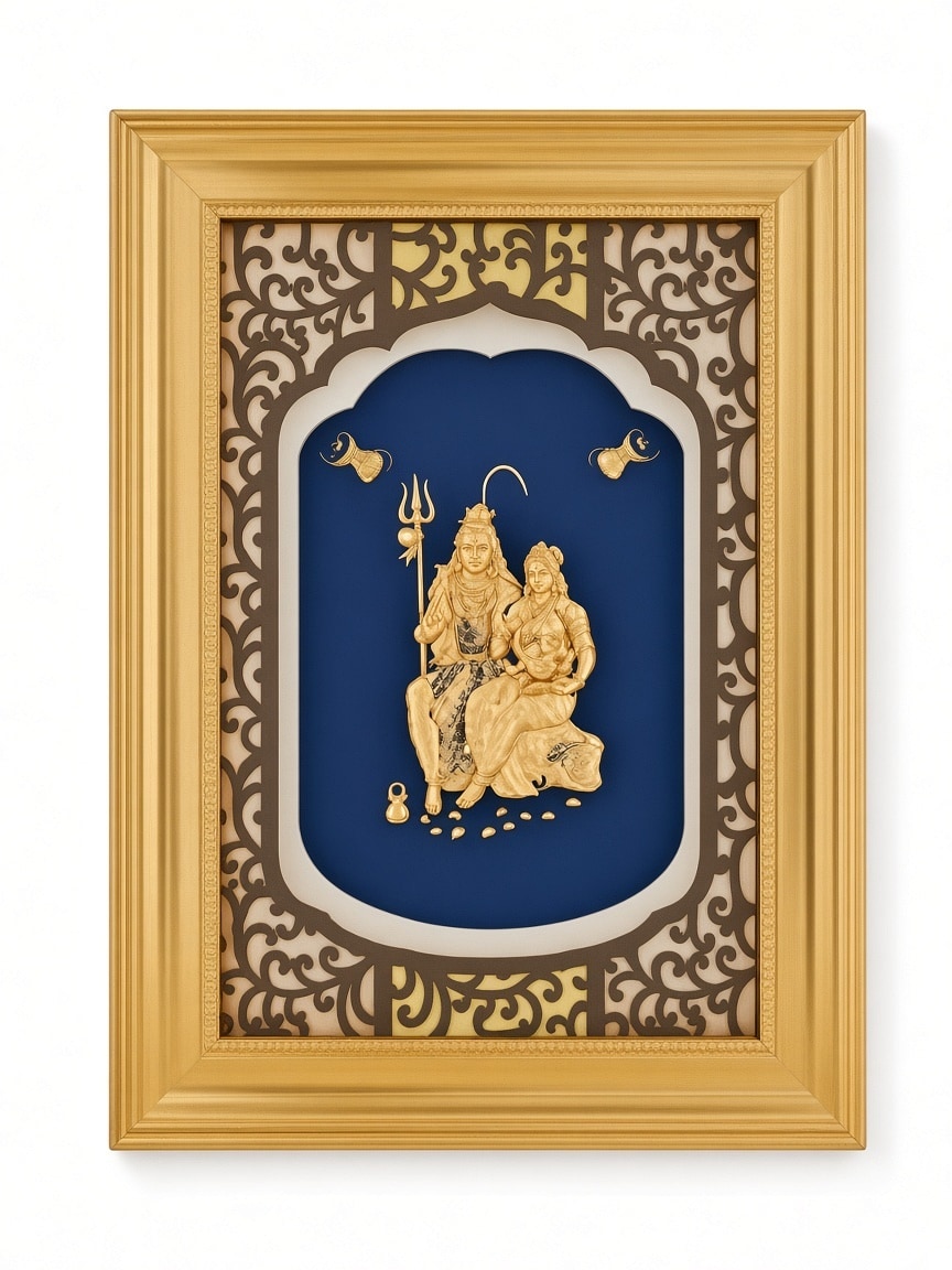 24kt gold leaf artwork of Shrinath Ji