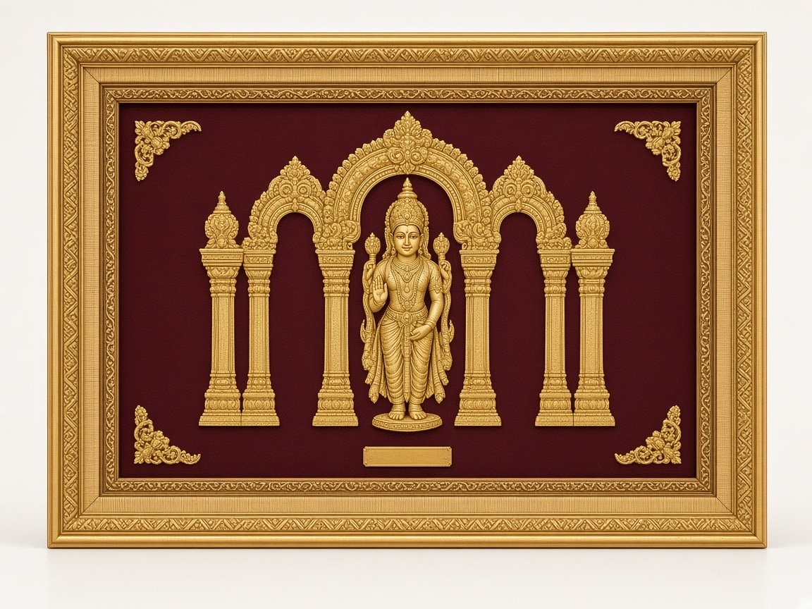 24kt gold leaf artwork of Trio Frame